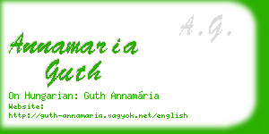 annamaria guth business card